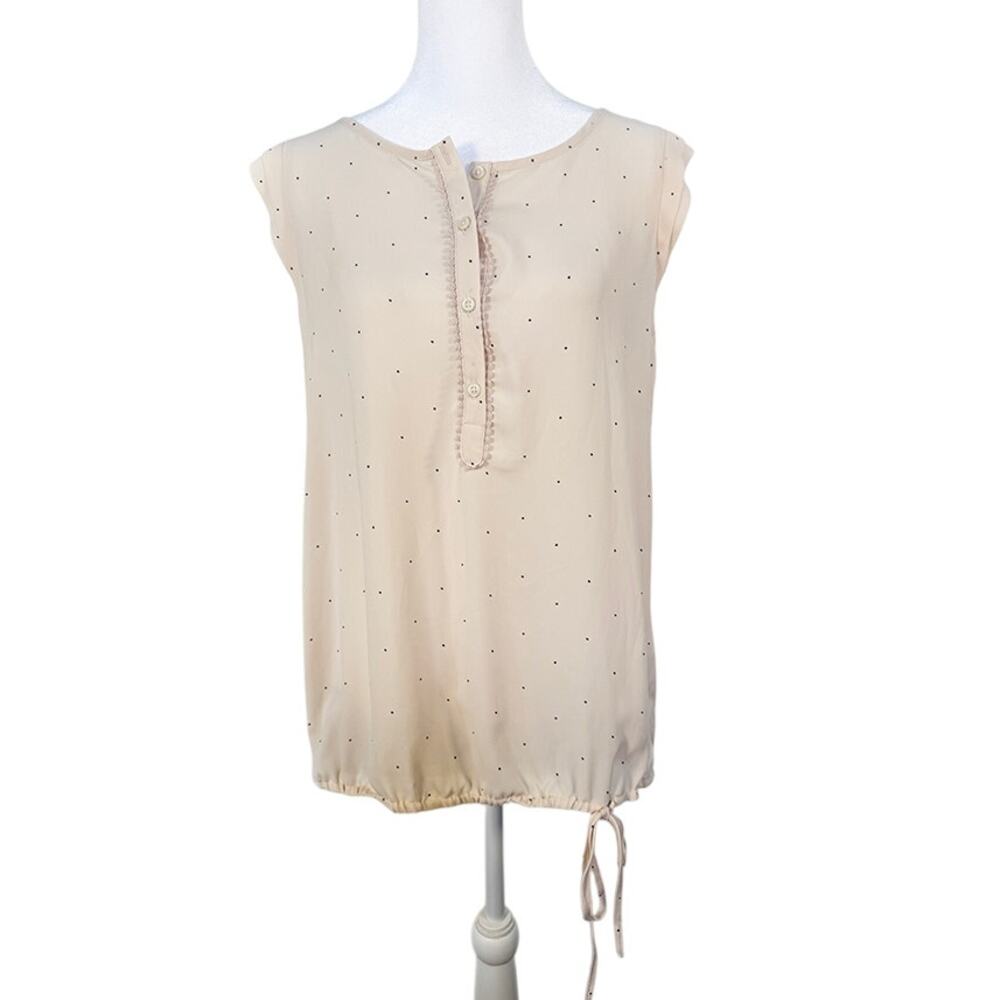 Soft‎ Pink Ann Taylor Loft Sleeveless Blouse Top Shirt Size Medium